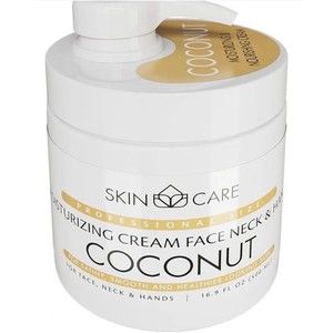 Skin Care 3-in-1 Coconut Oil Moisturizing Cream for Face, Neck and Hands